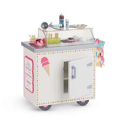 american girl doll ice cream cart|ice cream truck american doll.